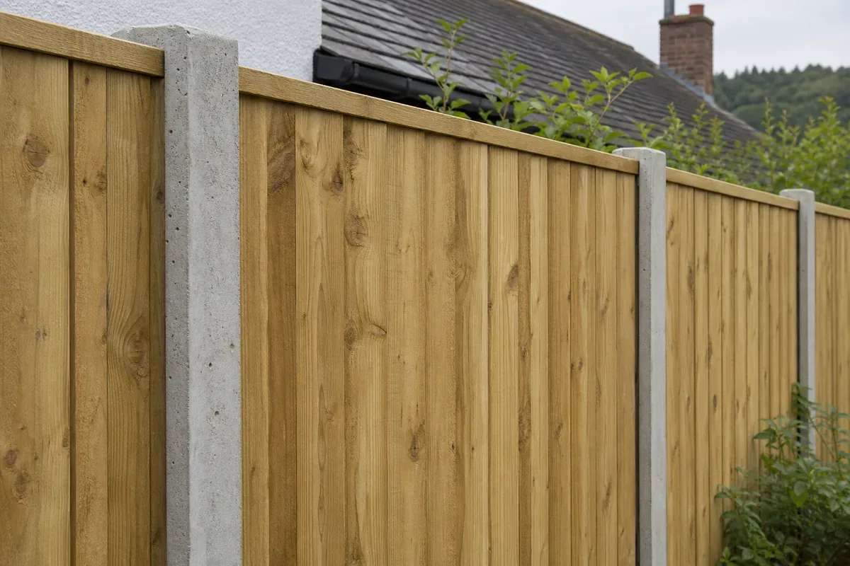 Closeboard wooden fencing installed in Blackburn