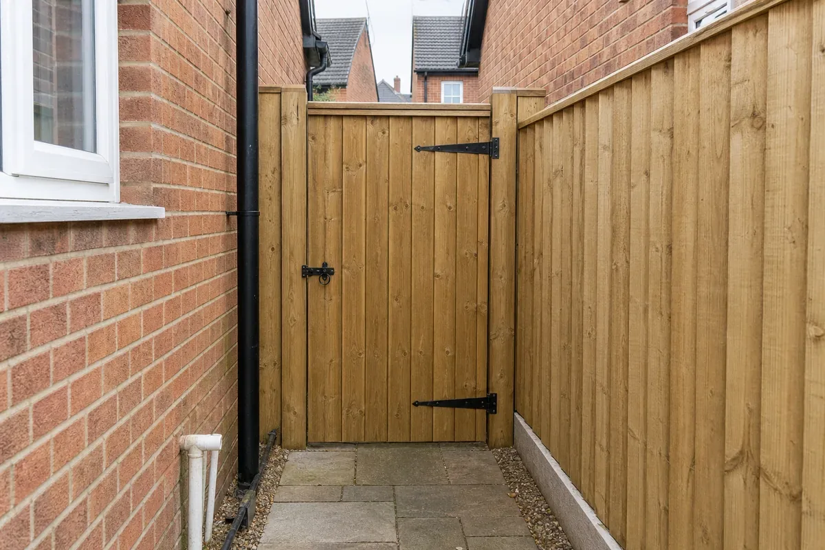 Wooden garden gate fitted in Blackburn